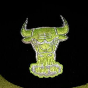 Rare Chicago Bulls Neon Logo Hat